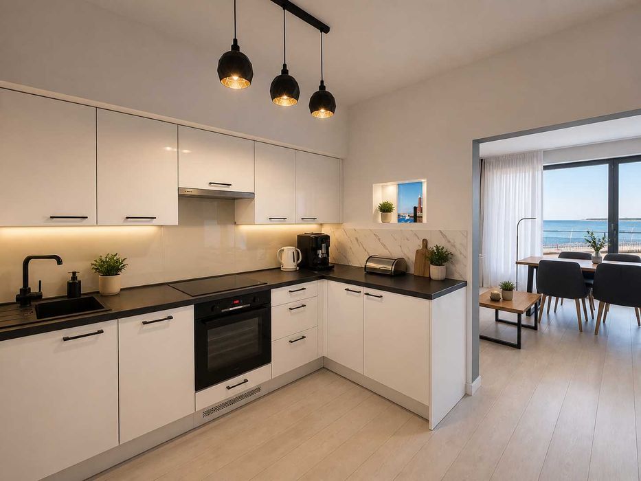 Apartament Okno na Bałtyk z widokiem na morze i zachody słońca/balkon/blisko plaży/