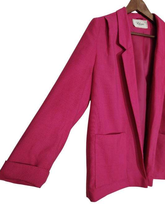 Classics Debenhams świetna marynarka fuksja XL 50% modal idealny stan