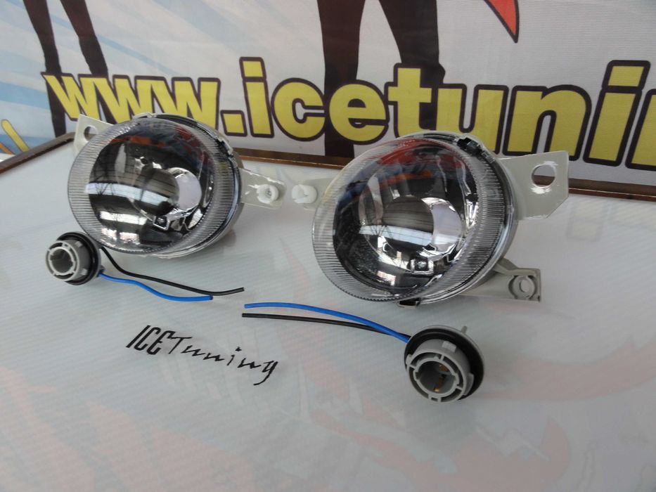 Faróis frontais de nevoeiro / máximos para Honda crx del sol 92-97 Fundo cristal