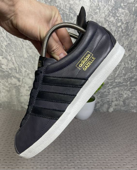 Adidas Gazelle кроссовки кеды 40 размер кожаные спортивные синие