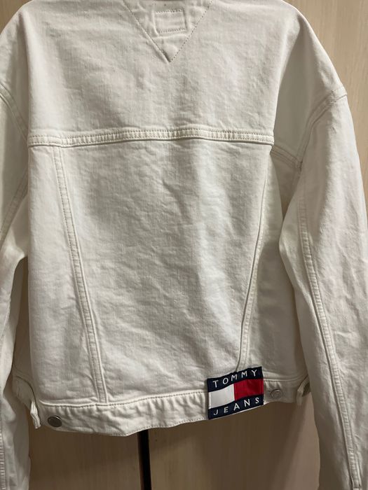 Білий джинсовий піджак Tommy Hilfiger.Оригінал XS