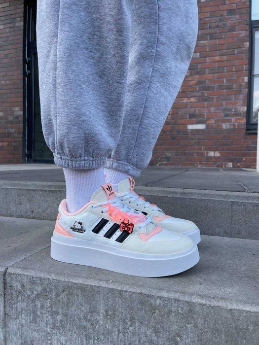 Жіночі Кросівки Adidas Forum Bonega x Hello Kitty Low Platform 36-40
