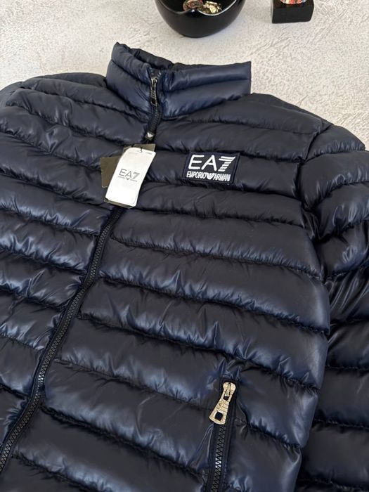 Куртка Emporio Armani синя чоловіча куртка армані синя чоловіча