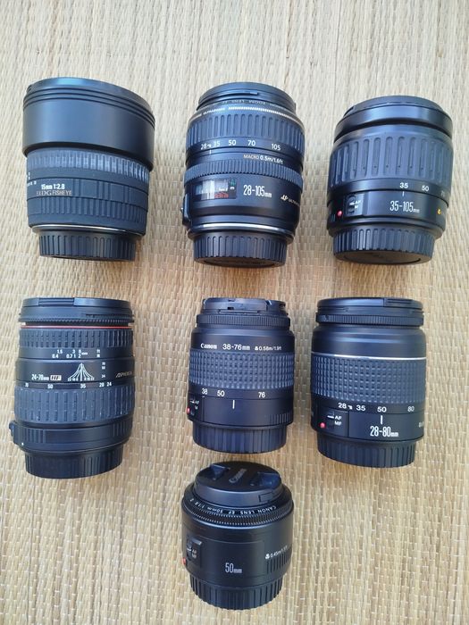 Canon 70-200, 24-70 2.8, 24-105, 17-40, 35mm