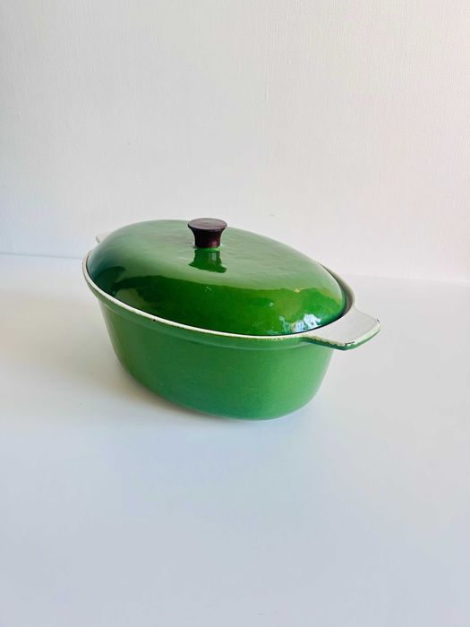 Unikatowa żeliwna gęsiarka Vintage okres PRL / Naczynie do zapiekania