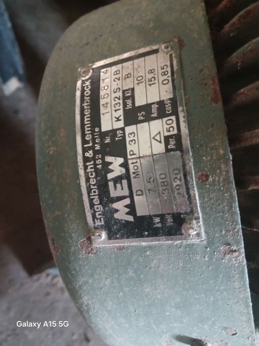 Śrutownik bijakowy niemiecki Neuero 7.5kw