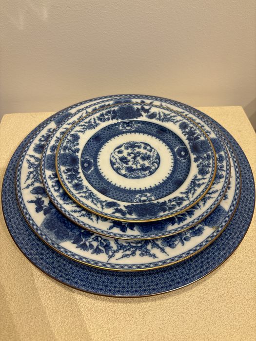 Mottahedeh Imperial Blue Pratos Porcelana Vista Alegre