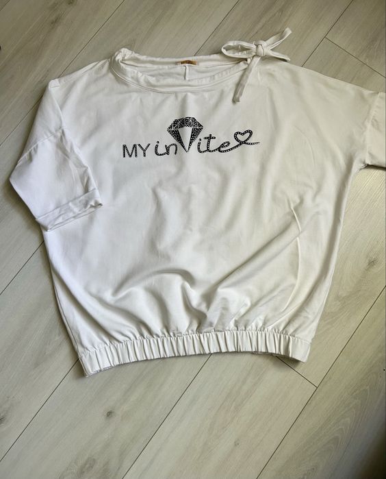 Bluza Nadruk Z Kryształkami MEGI