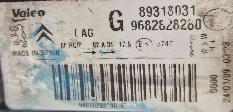 Ótica / Farol Esquerdo CITROËN BERLINGO / BERLINGO FIRST