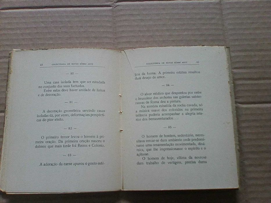 Colectânea de notas sobre arte