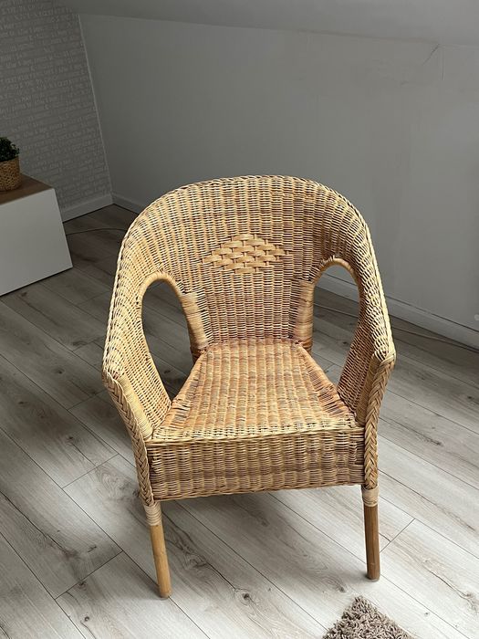 Krzesło rattan/bambus