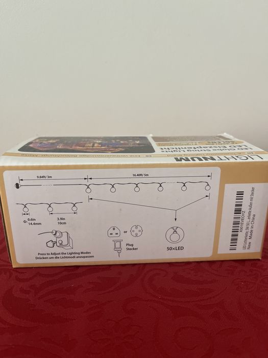 Luzes de natal 50leds