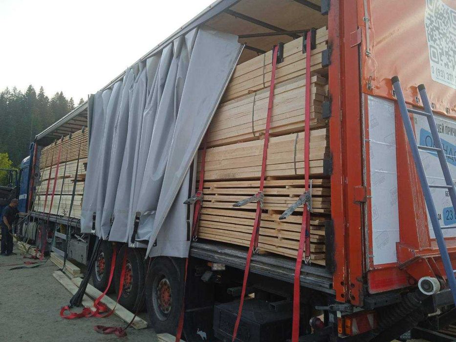 Брус, дошка обрізна (25-40 мм) рейка, балка — оптом (сосна свіжа)