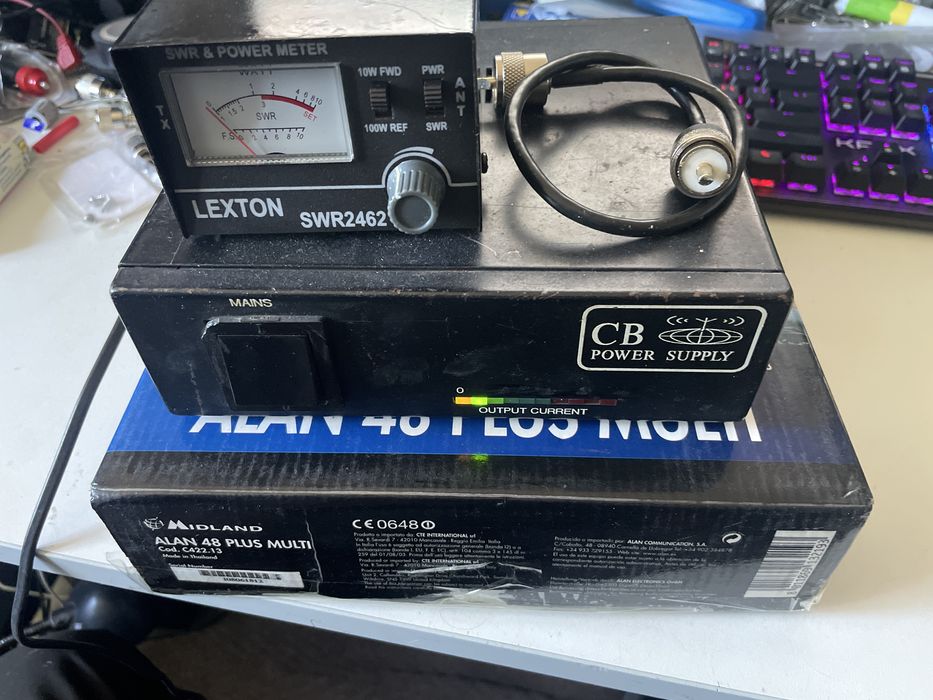 MIDLAND ALAN 48 PLUS MULTI CB Radio z płynnym RF Gain, Mic-Gain, ANL,