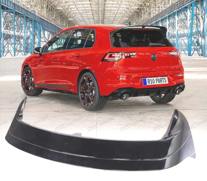 AILERON SPOILER VOLKSWAGEN VW GOLF 8 GTI PRETO BRILLANTE