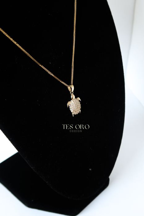 Złota Zawieszka Żółw | Próba Złota 585