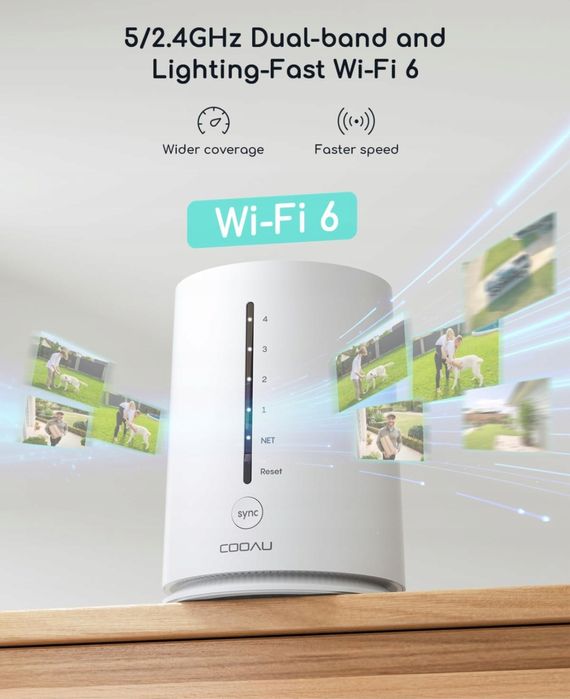 2x Kamera zewnętrzna z panelem solarnym + HUB COOAU C7