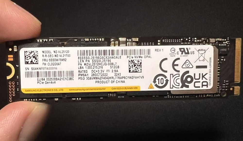 SSDs Samsung 512GB Novos - PM9A1 (980 PRO) PCIe NVMe M.2 Gen4 Disco para Portátil Notebook Laptop PS5