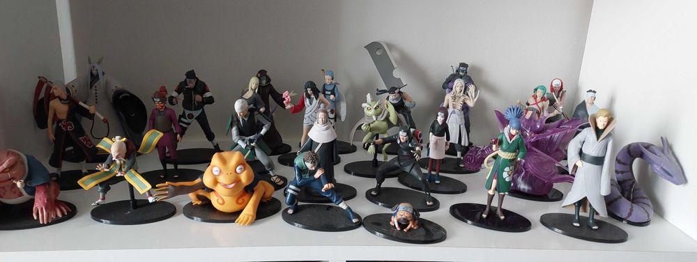 Coleção 58 bonecos Naruto 10 cm