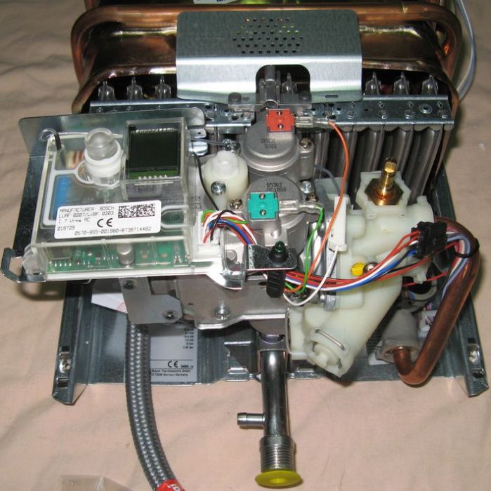 Junkers gazowy podgrzewacz wody na gaz z butli propan LPG tania woda