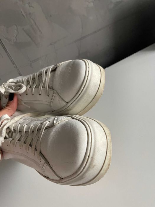 Vagabond Białe skórzane buty trampki sneakersy na platformie