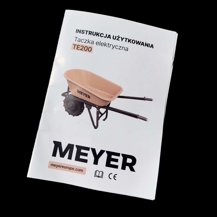MEYER TE200 | Elektryczna taczka | 200 kg | 8 h pracy | Nowość