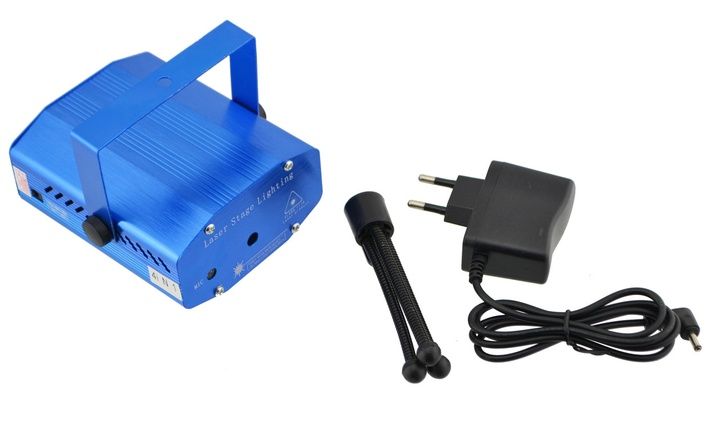 Лазерний проектор, стробоскоп, диско лазер HJ08 c триногой