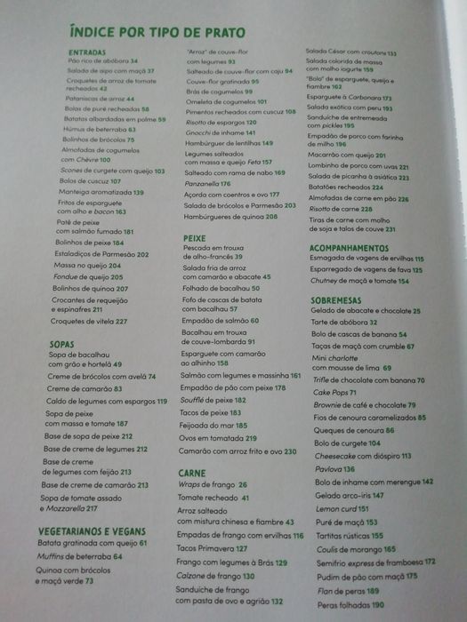 Livro de culinária