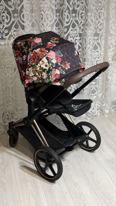 Дитячий візок cybex priam spring blossom прогулянкова коляска