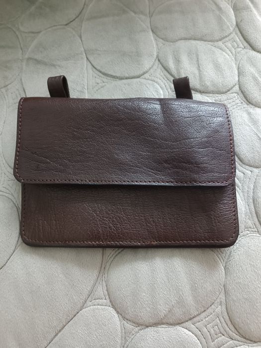 Кожаная поясная сумка - кошелёк