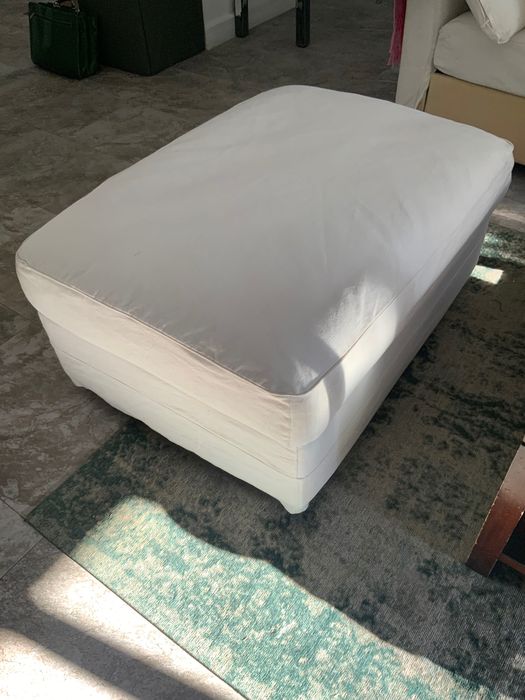 Repousa-pés branca com arrumação, Ikea