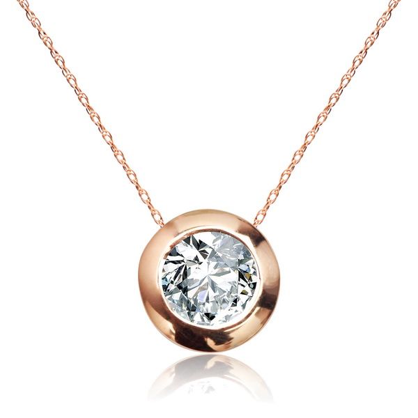 Złoty naszyjnik Staviori z diamentem