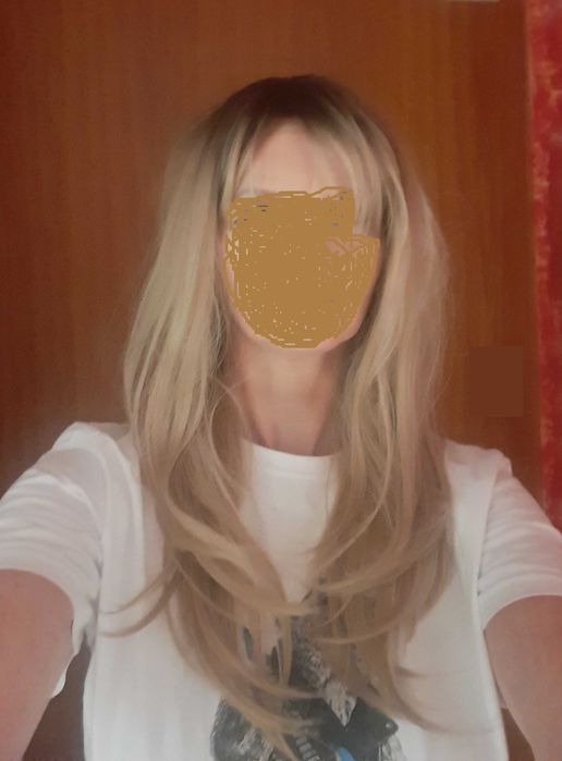 Peruka blond długa NOWA