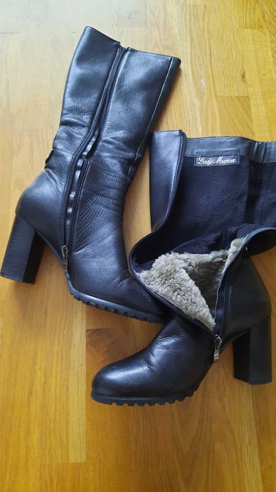 Чоботи жіночі шкіряні