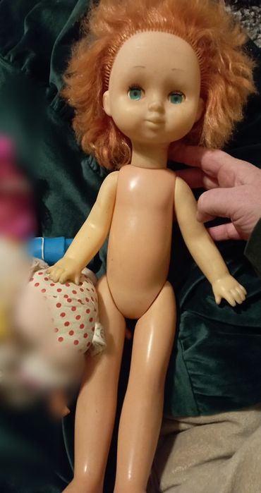 Lalka PRL ok 43 cm wysoka