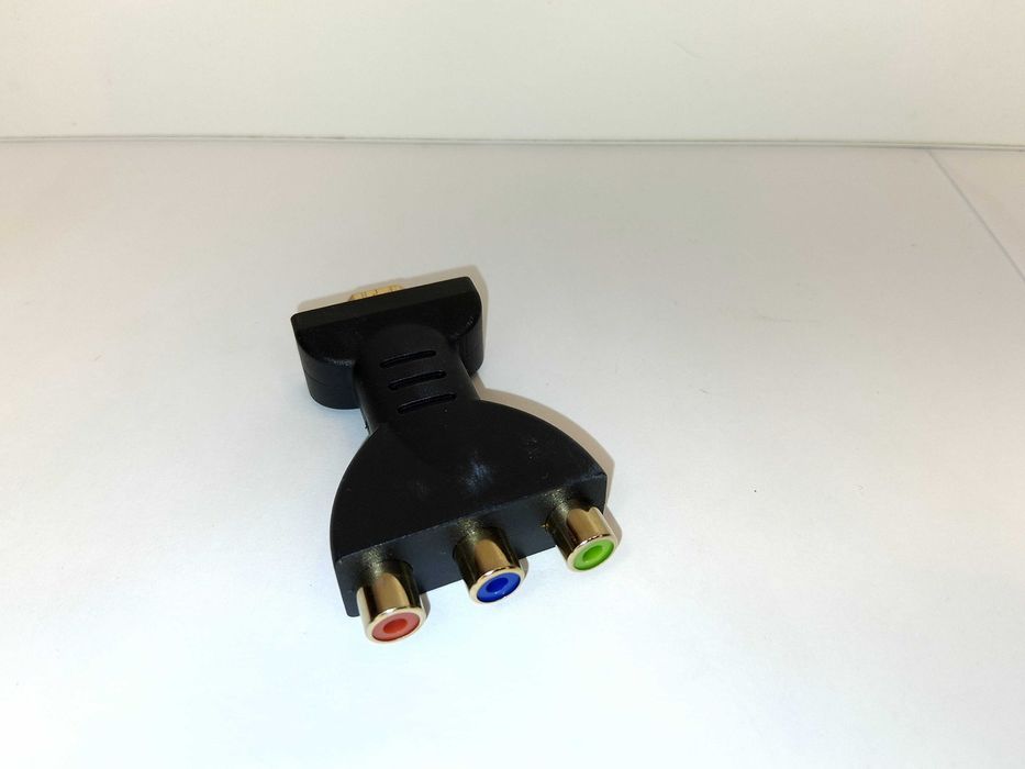 T291 Adapter Przejściówka HDMI Na Component Video RGB 3 RCA Pozłacany