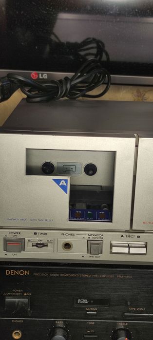 Дека двухкассетная, магнитофон JVC KD W7E