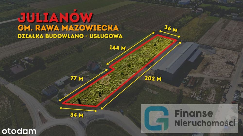Działka budowlano-usługowo-produkcyjna | 7014,5 m²