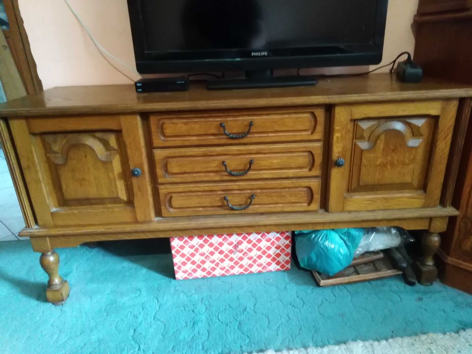 Dębowy komplet sypialniany