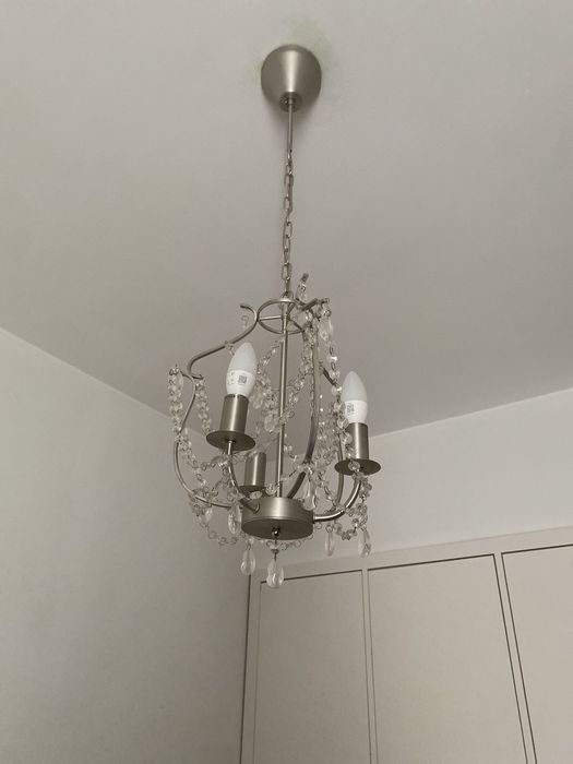 Candeeiro de teto IKEA Kristaller, candelabro com cristais