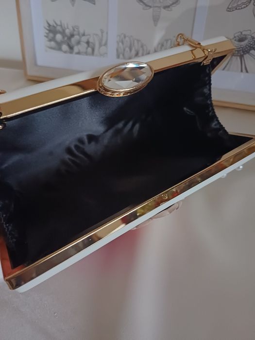 Biała Kopertówka - Kwiaty 3D