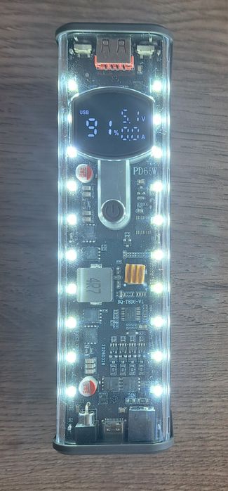 PD65W павербанк 20800mAh 18650 4s dc