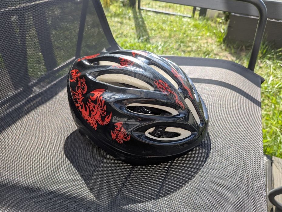 Kask dziecięcy rowerowy, rozmiar S, do ok. 12 lat