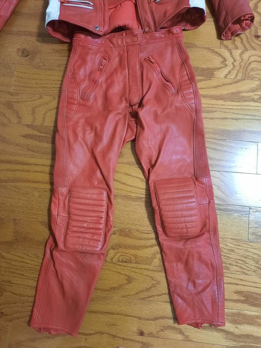 Кожаный мото костюм