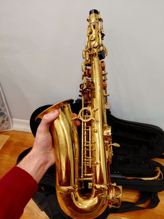 Саксафон альт. Саксофон. Музичний інструмент. Saxophone