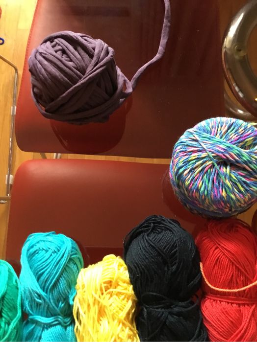 Novelos de lã de poliester,novelos algodao mercerizado,trapilho…