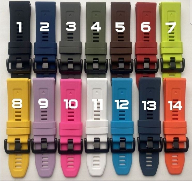 Ремешок силиконовый Quickfi 26,22  мм для часов Garmin