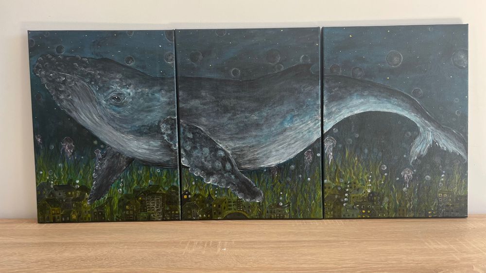 Obraz akrylowy Wieloryb 90x40