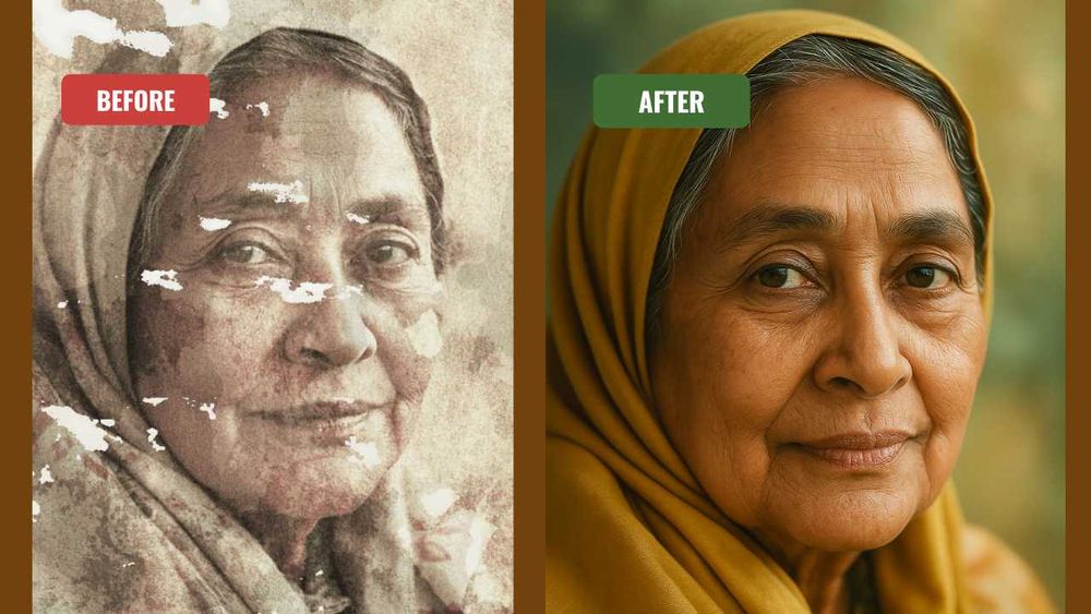 Sua foto antiga restaurada em 48 horas!