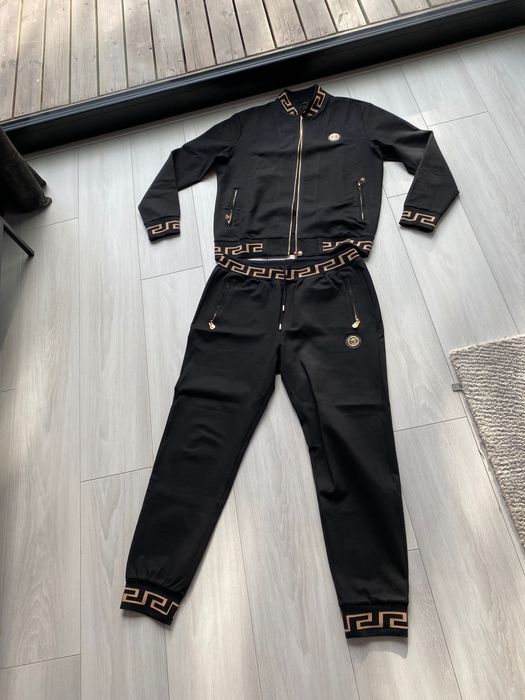 Dres Versace męski xxl czarny złoto mega bawełna